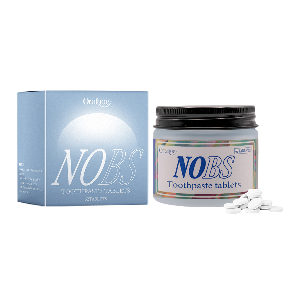Teeth Whitening Oil Pulling - NOBS Toothpaste Tablets - Nano Hydroxyapatite,