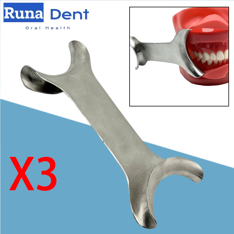 Teeth Whitening For Photos - 3pcs Autoclavable T-Shape Retractor Stainless Steel