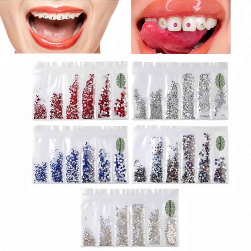 1 Set Teeth Gemstone Decoratio - Tooth Gem Kit 评论和价格