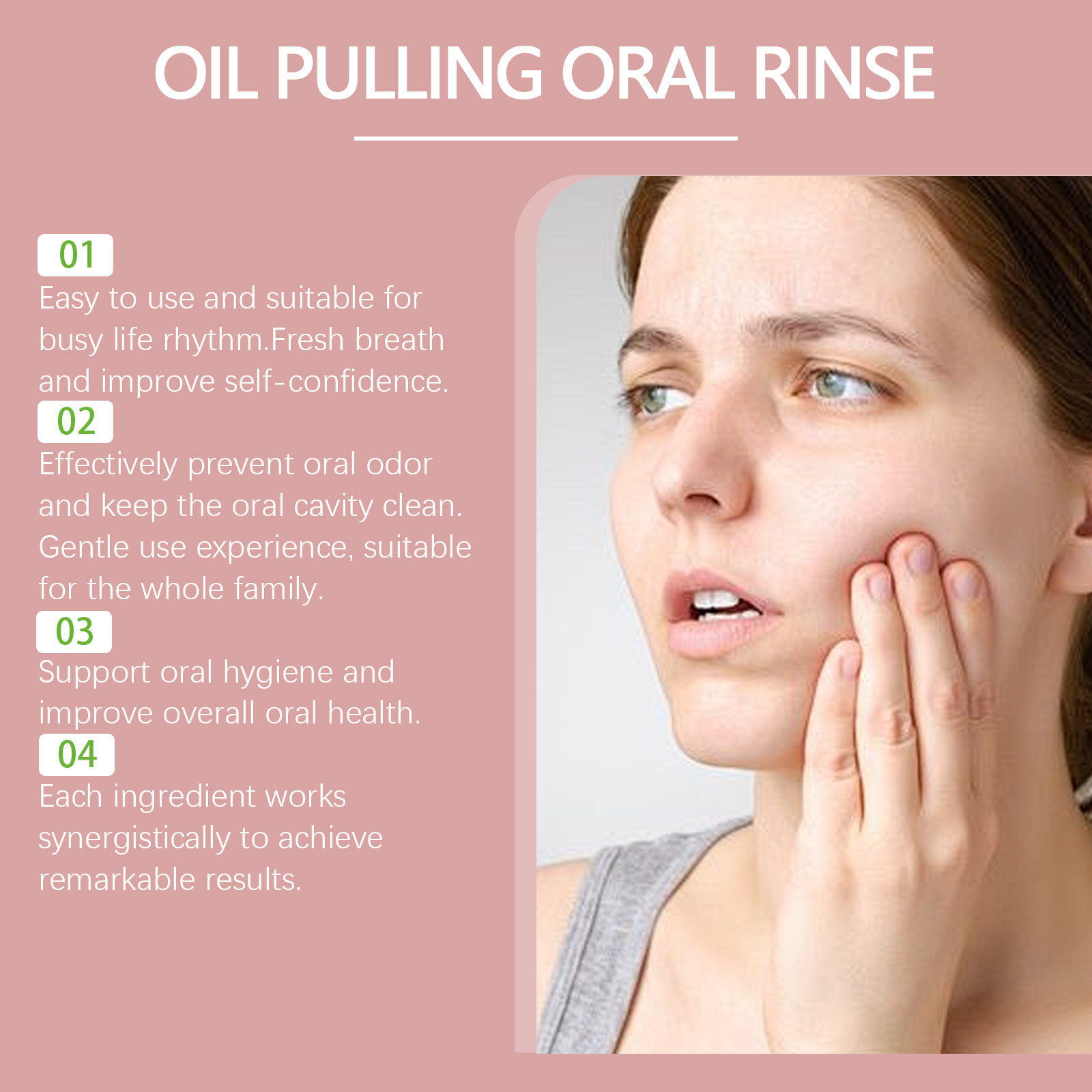 Coconut Pulling Oil Mouthwash  - Teeth Whitening Oil Pulling 评论和价格