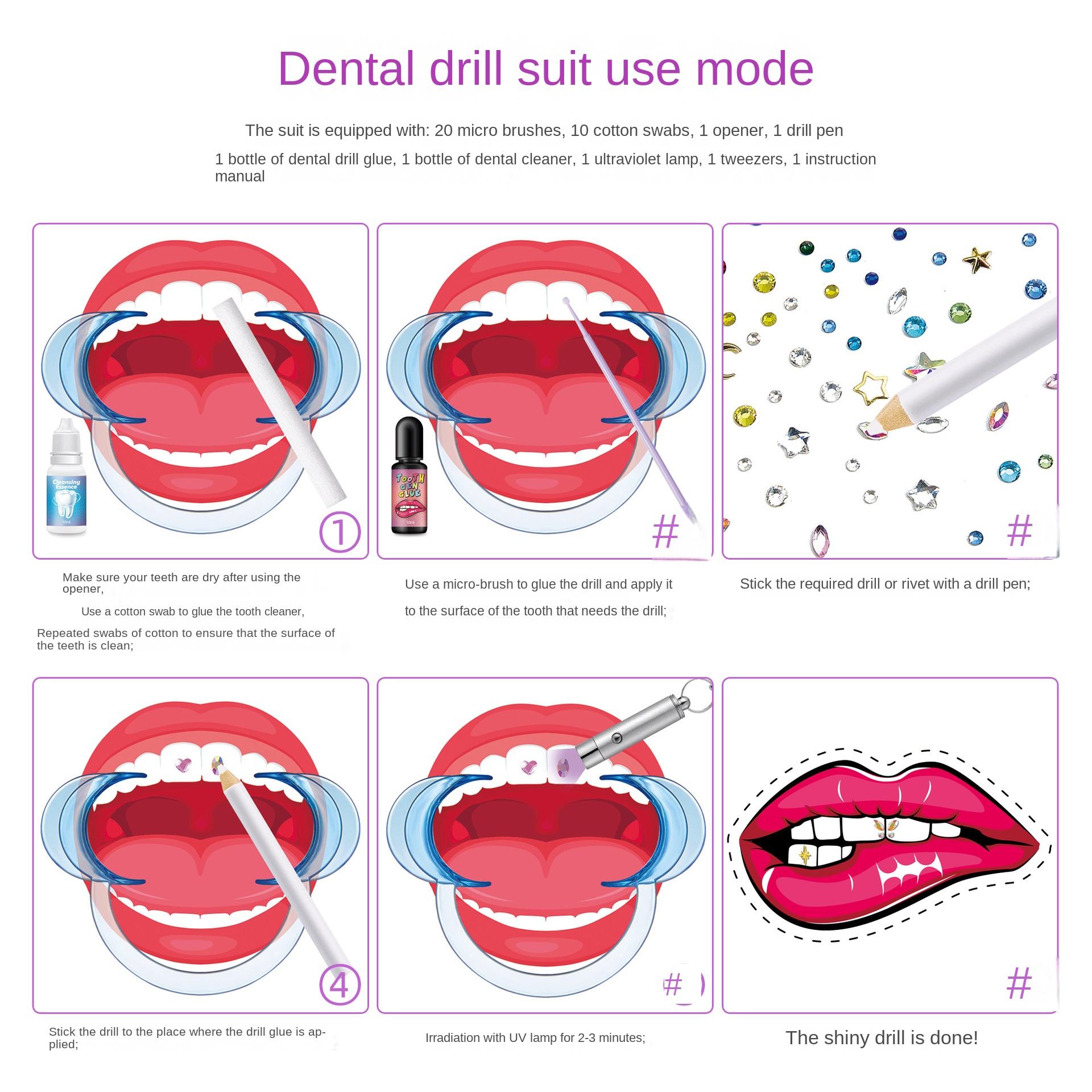 DIY Tooth Gem Kit Jewelry Gems - Tooth Gem Kit 评论和价格