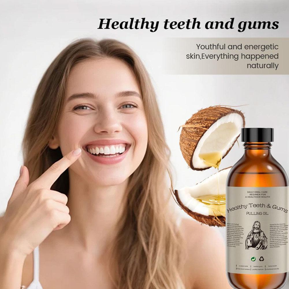 Coconut Mint Oil Pulling Mouth - Teeth Whitening With Coconut Oil 评论和价格