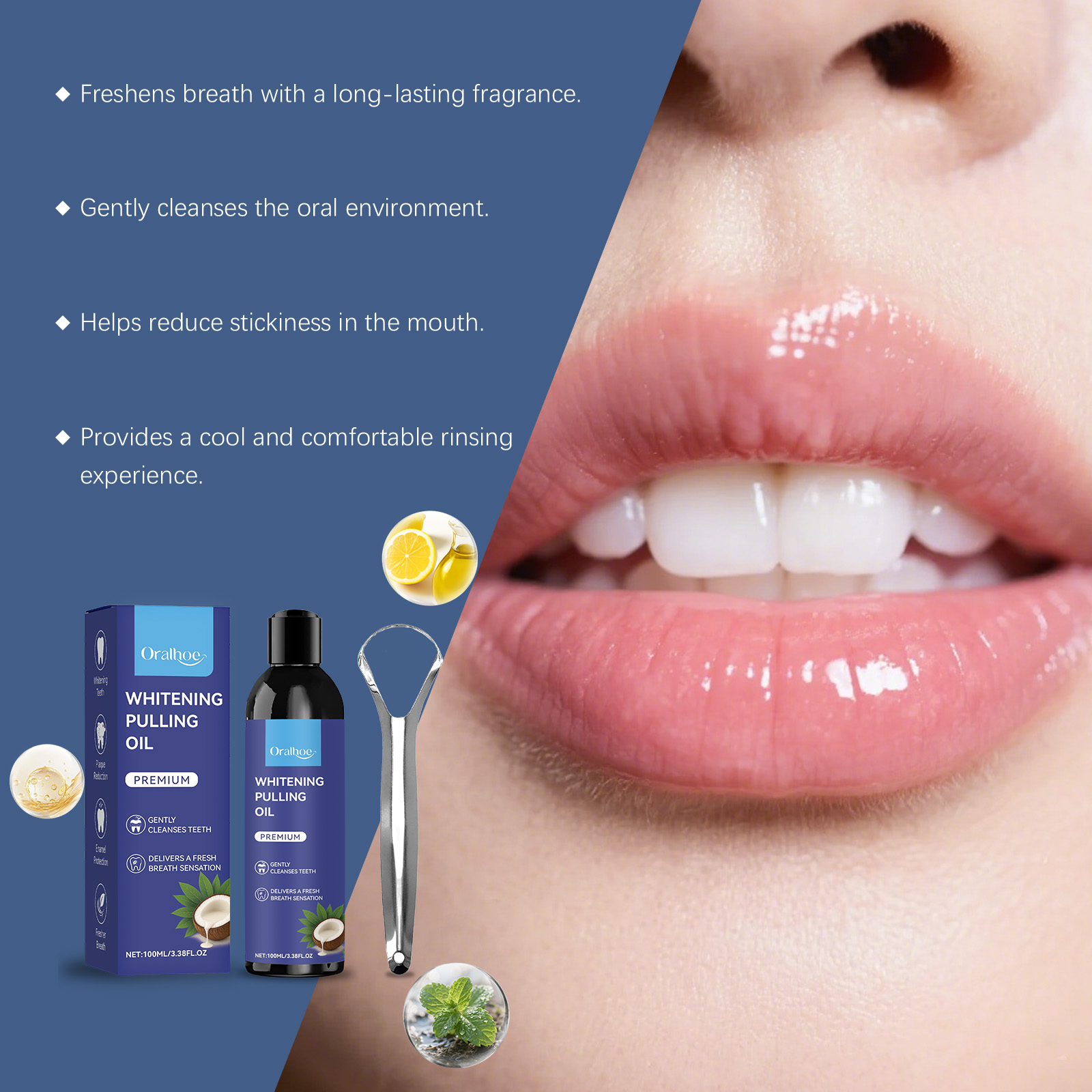 Coconut Oil Pulling Mouthwash  - Teeth Whitening Oil Pulling 评论和价格