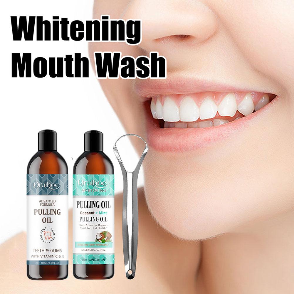 Coconut Mint Pulling Oil Mouth - Teeth Whitening Oil Pulling 评论和价格