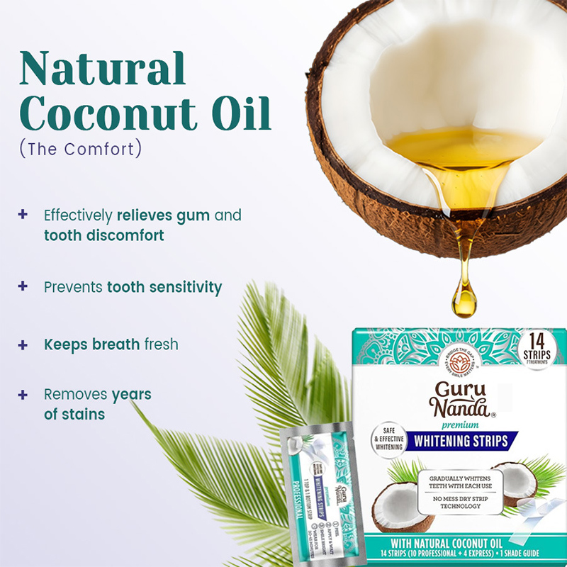 14pcs/box Coconut Oil Teeth Wh - Teeth Whitening Strips Permanent 评论和价格