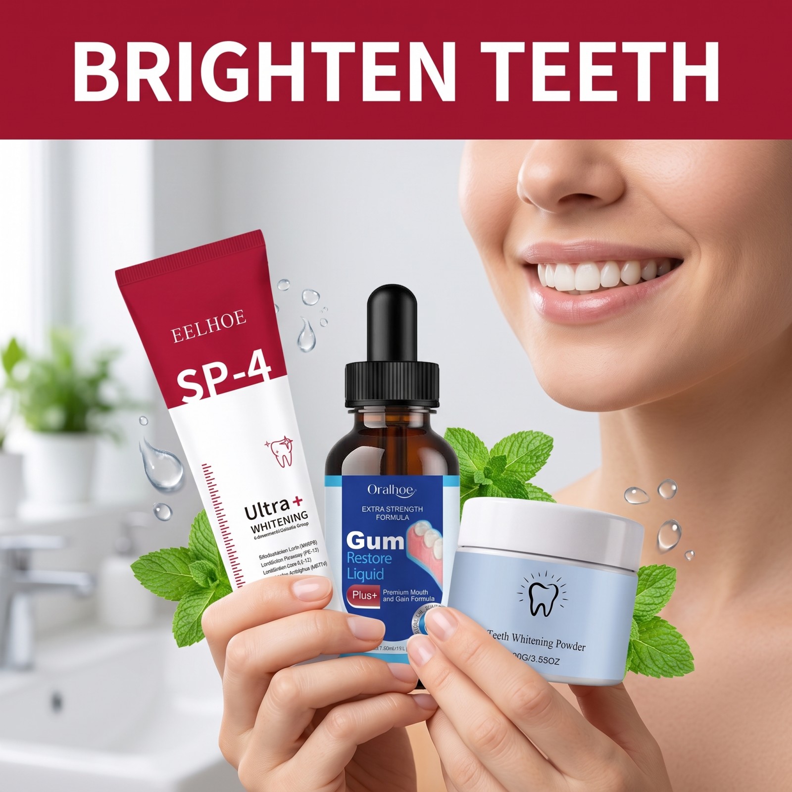 Oral Care Combo Set Whitening  - Teeth Whitening Hismile 评论和价格