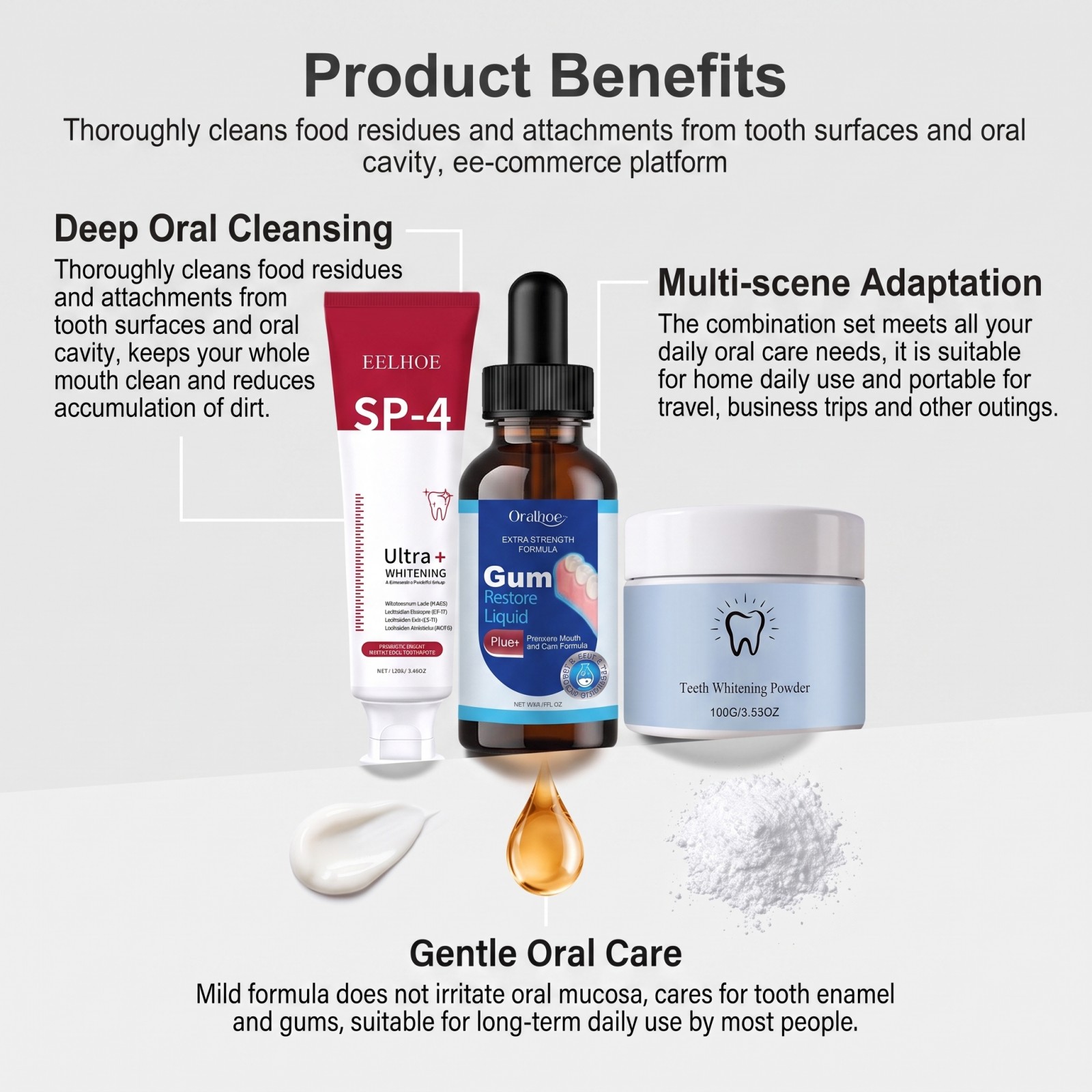 Oral Care Combo Set Whitening  - Teeth Whitening Hismile 评论和价格