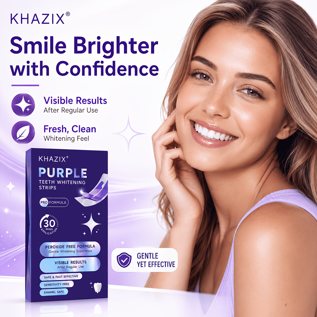 1/10pairs Purple Teeth Whiteni - Teeth Whitening Strips Permanent 评论和价格