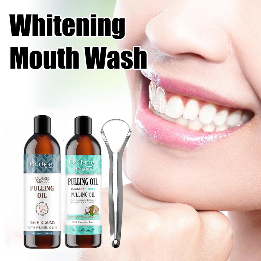 Coconut Mint Pulling Oil Mouth - Teeth Whitening Oil Pulling 评论和价格