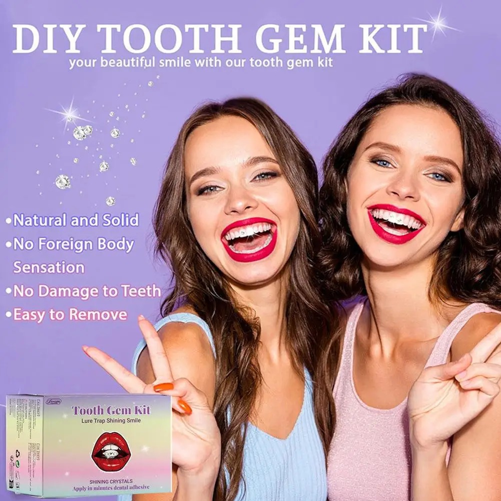 DIY Teeth Gems Kit Clear Preci - Tooth Gem Kit 评论和价格