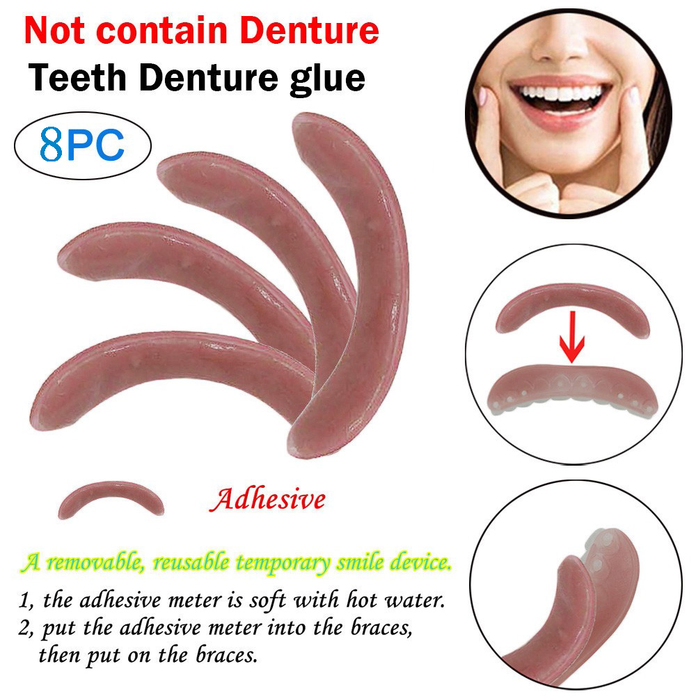 4/8 Pcs Whitening Braces Adhes - Teeth Whitening Strips Permanent 评论和价格