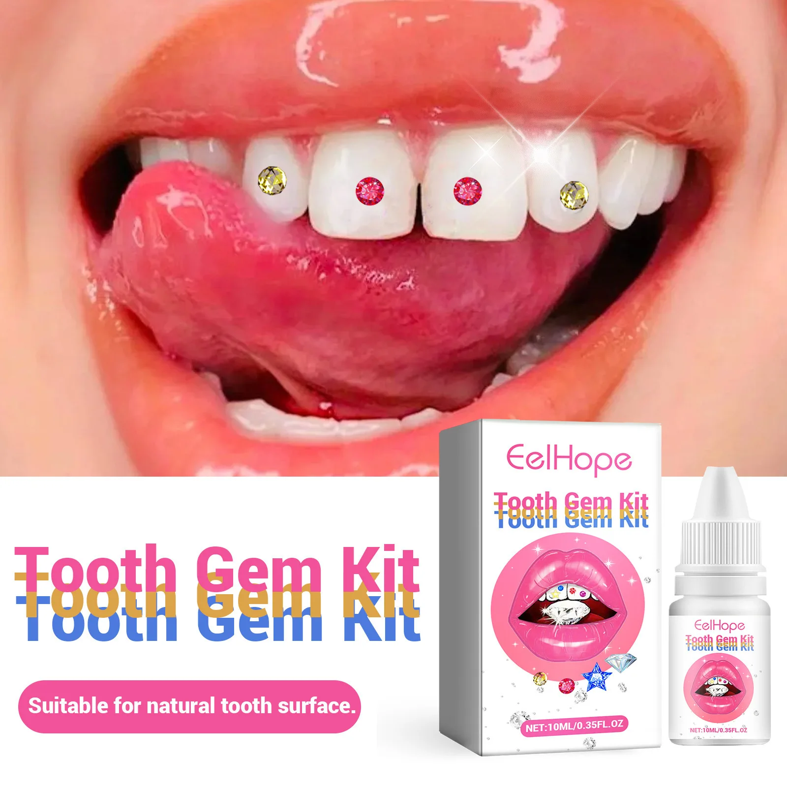 Tooth Jewelry Kit DIY Clear Pr - Tooth Gem Kit 评论和价格