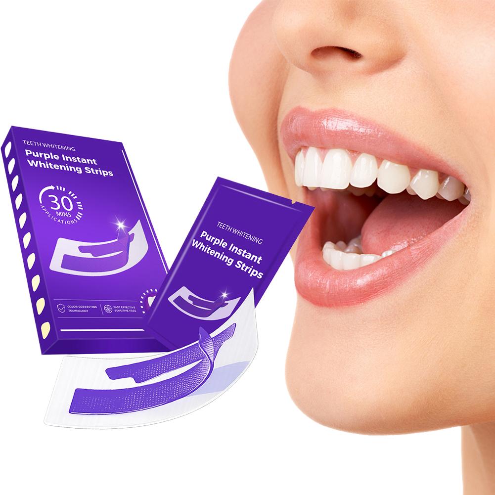 42Pairs Purple Teeth Whitening - Teeth Whitening Strips Permanent 评论和价格