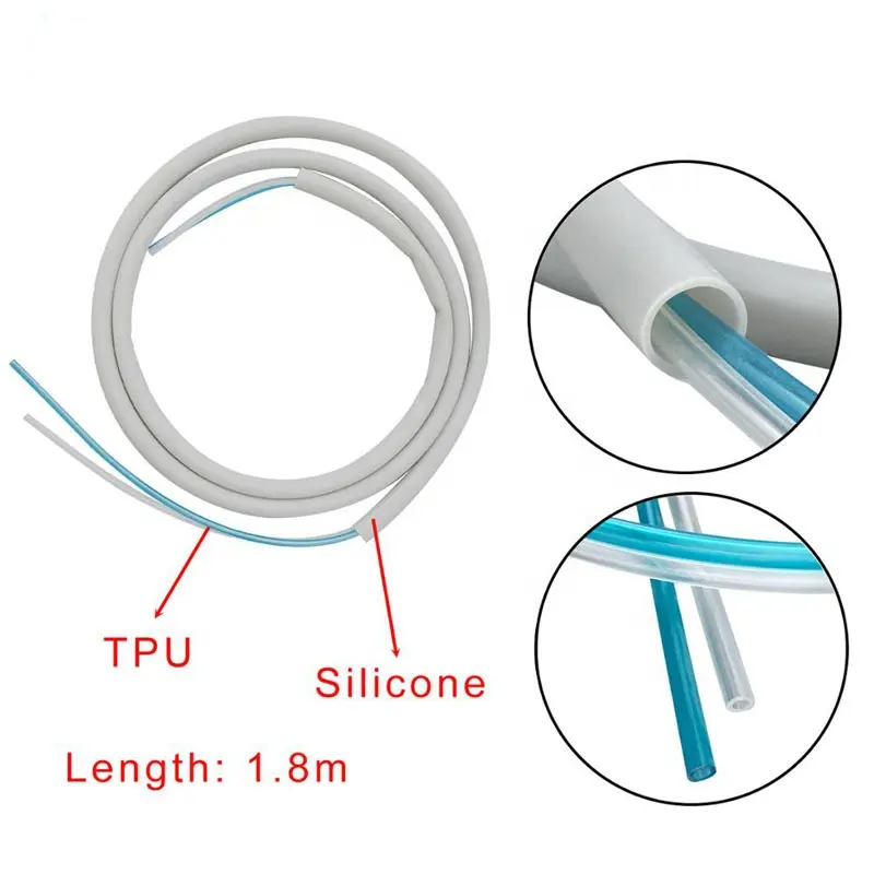 Dental 3 Way Gun Silicone Tube - Teeth Whitening Gel Syringes 评论和价格