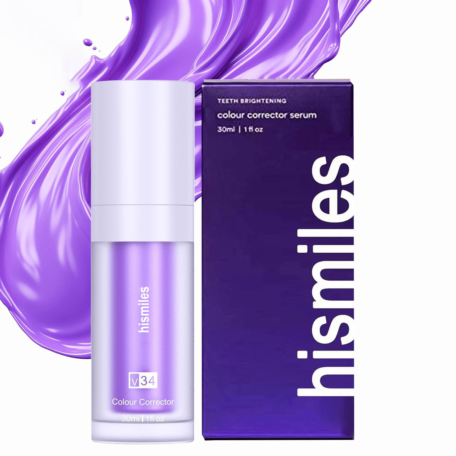 Purple Whitening Toothpaste De - Teeth Whitening Hismile 评论和价格