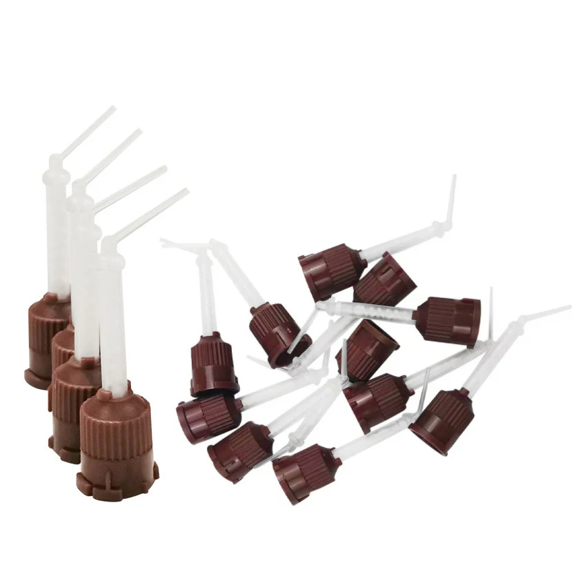 100pcs Brown Mixing Tips Denta - Teeth Whitening Gel Syringes 评论和价格