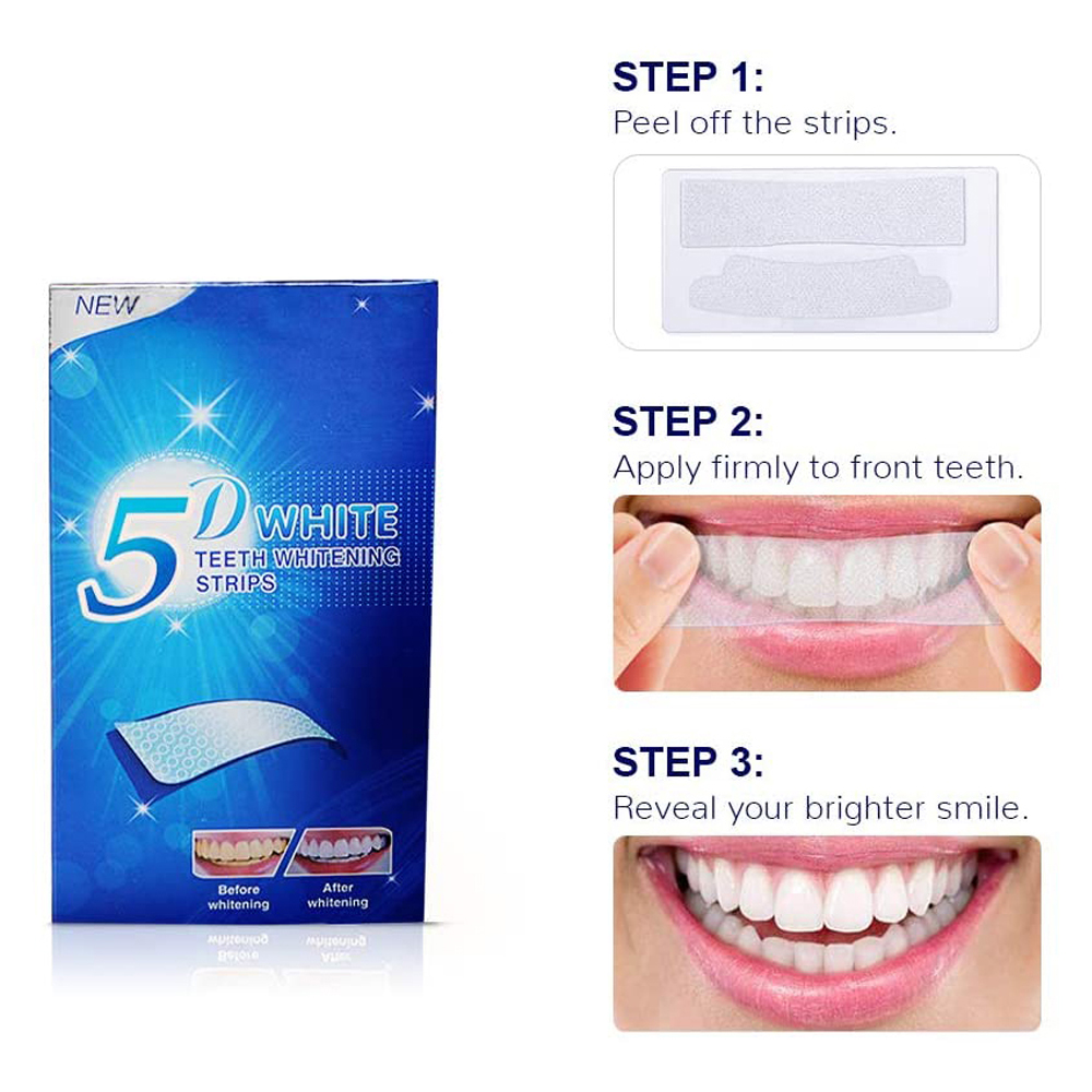 5D White Teeth Whitening Strip - Teeth Whitening Hismile 评论和价格