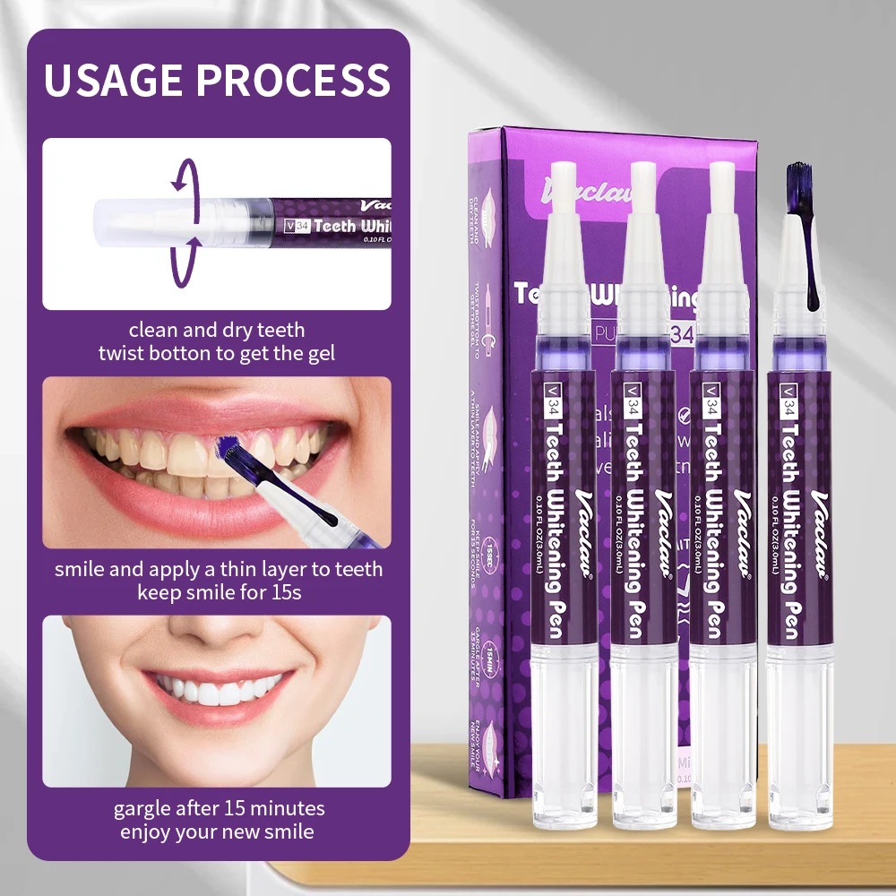 Vaclav V34 Purple teeth whiten - Teeth Whitening Hismile 评论和价格